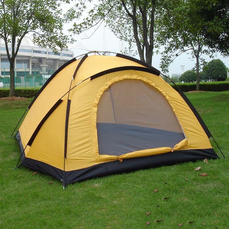Cheap Goat Tents 1 2 Person Outdoor Camping Tent Single Layer 1 Door Waterproof Tourist Tent for Hiking Beach Travel Fishing Beach 210x150x120cm   